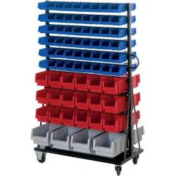 Montážní vozík 1000x500x1640 mm 152boxů • Vtools.cz