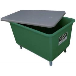 Ploché víko pro nádobu L197xB134xH 92 cm 2200 l • Vtools.cz