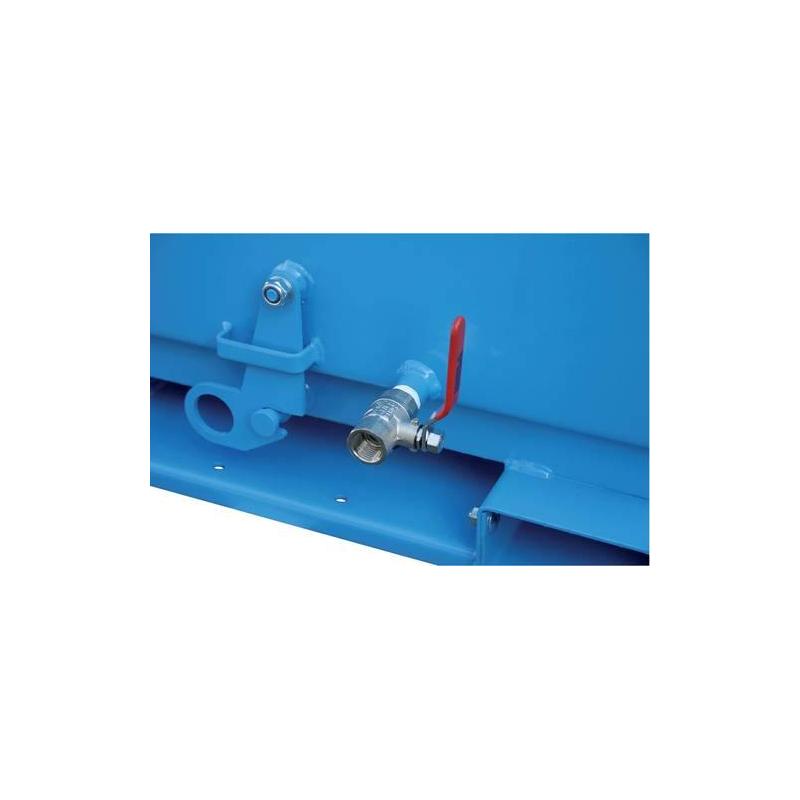 Kontejner výklopný ERNST černý se sítem / kohoutem 400 litrů, s 1 otočným kolečkem • Vtools.cz