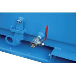 Kontejner výklopný ERNST černý se sítem / kohoutkem 600 litrů, se 2 otočnými kolečky • Vtools.cz