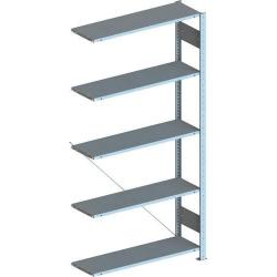 Bezšroubový regál policový META S3 100 AF 2500 x 1000 x 600 mm vzk • Vtools.cz