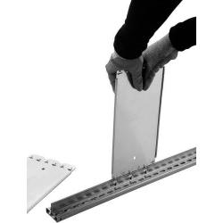 Zásuvný regál S3 L80 GF 2000x1000x400 mm šedá • Vtools.cz