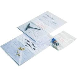 PE-Sáček s tlakovým uzávěrem s euro perforací, VE1000 120x170 mm,50my, popisovatelný • Vtools.cz