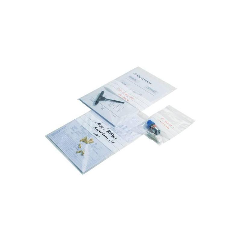 PE-Sáček s tlakovým uzávěrem s euro perforací, VE1000 120x170 mm,50my, popisovatelný • Vtools.cz