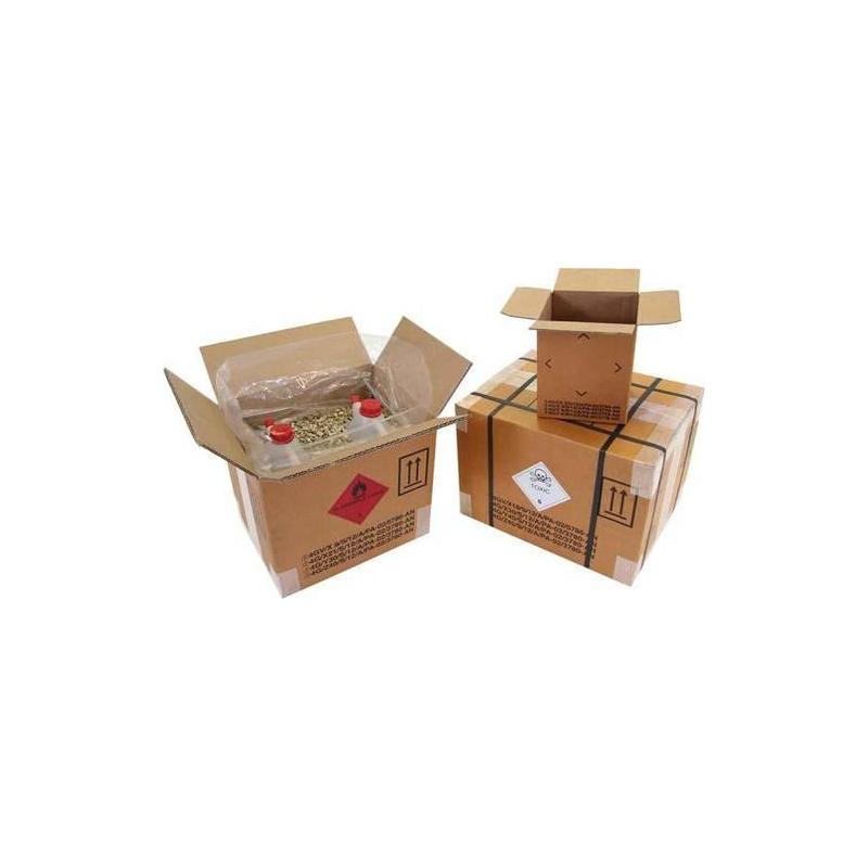 Karton na nebezpečné zboží, 2-stěnný, VE10, 325x245x300 mm, objem 23l • Vtools.cz