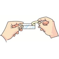 Držák štítků STEMO 30 x 105 mm, balení 100 ks • Vtools.cz