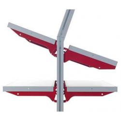 Polička 800x200 mm, RAL9006/3003 • Vtools.cz