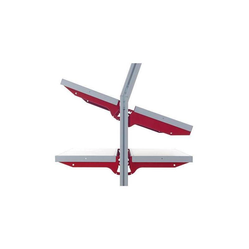 Polička 800x200 mm, RAL9006/3003 • Vtools.cz