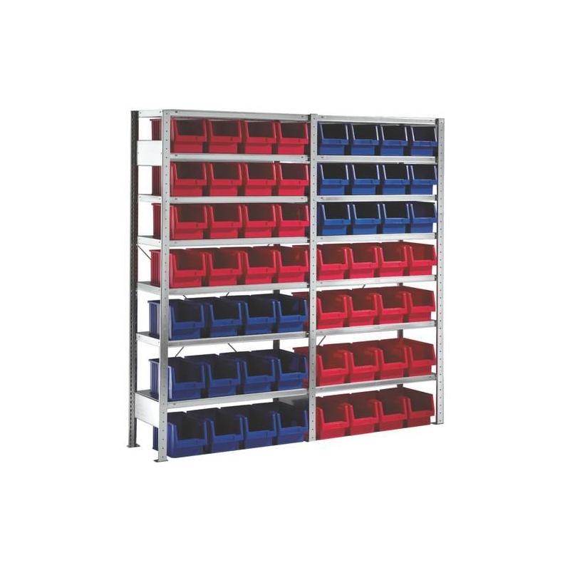 Zásuvný regál pozink 7 polic GF 2000x1000x400 mm 28 K. • Vtools.cz