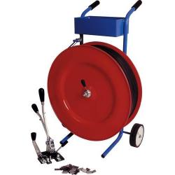 Plastová páskovací sada Ku-Band 16x0,63 mm role 2000 m • Vtools.cz