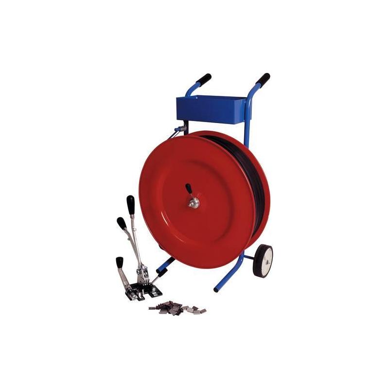 Plastová páskovací sada Ku-Band 16x0,63 mm role 2000 m • Vtools.cz