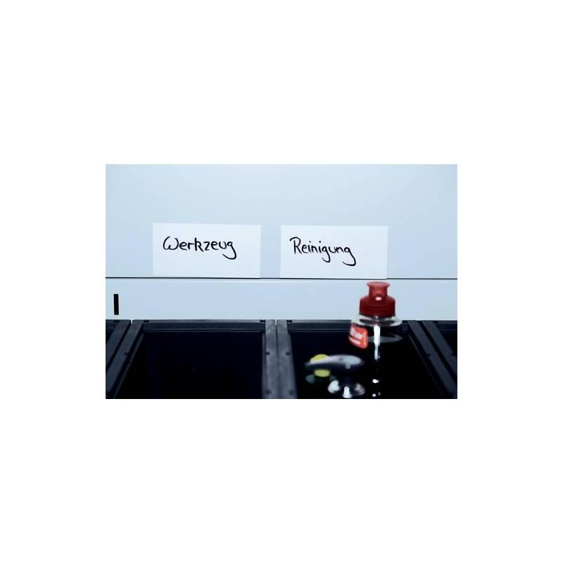 Magnetický štítek s bílým povrchem 50 x 100 mm • Vtools.cz