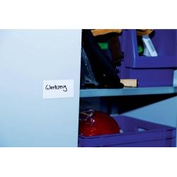 Magnetický štítek s bílým povrchem 50 x 100 mm • Vtools.cz