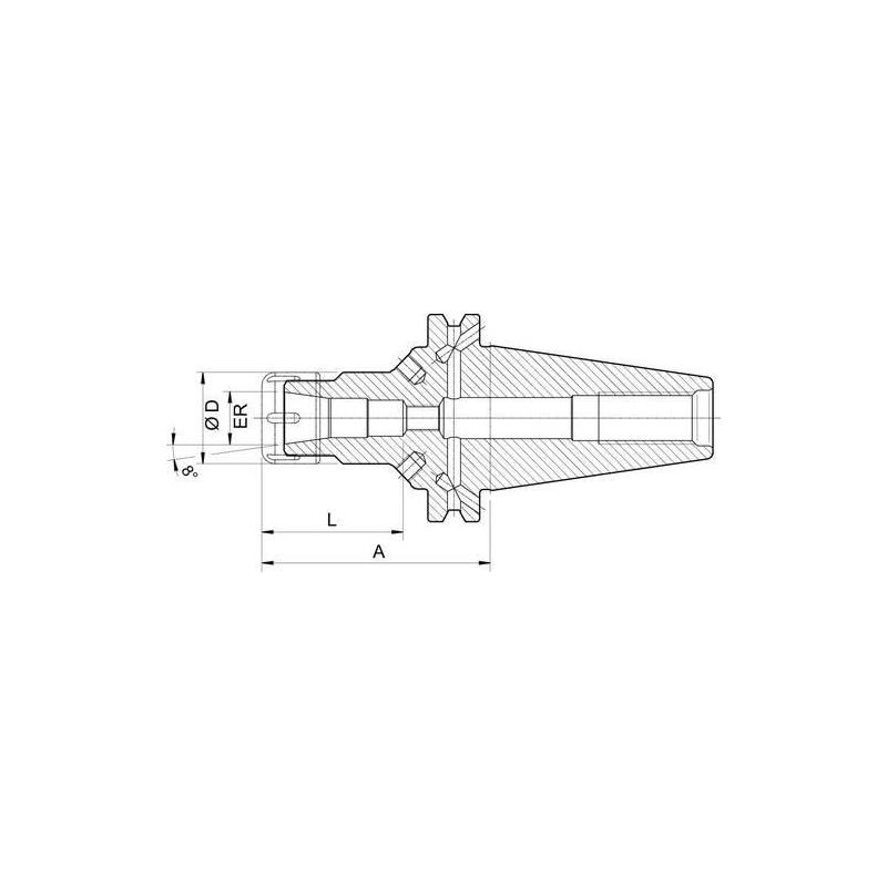 Upínač kleštinový D69871ADB SK40-ER32 K. Haimer • Vtools.cz