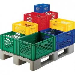 Stohovací přepravní box 300x200x145 mm červená š.d. • Vtools.cz