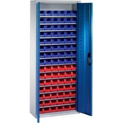 Kovová dílenská skříň na nářadí C+P 7035 / 7035 1690 x 700 x 300 mm o. T 90 boxů • Vtools.cz