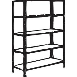 Dvojitý bezšroubový regál policový 230 GF H2000xB1000xT2x600 mm GALV • Vtools.cz