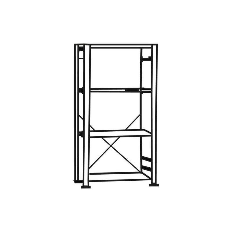 SCHULTE Bezšroubový regál policový GR 150 kg 3000 x 1000 x 800 mm 7 polic 7035 • Vtools.cz