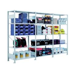 SCHULTE Bezšroubový regál policový AR 330 kg 2500 x 1000 x 800 mm 6 polic 7035 • Vtools.cz