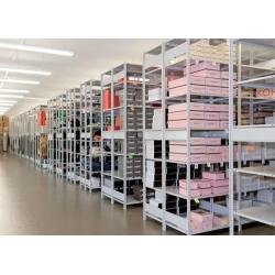 Bezšroubový regálový systém, oboustranný AR 150 kg2500x1000x2x500 mm pozink • Vtools.cz