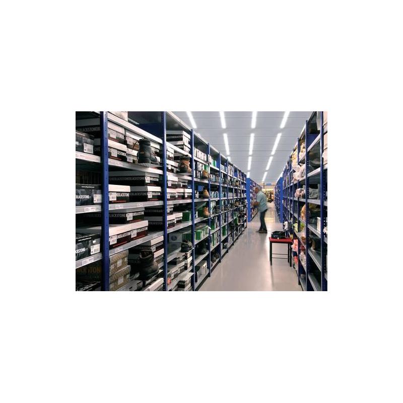 Bezšroubový regál policový AR 150 kg 2500x1000x400 mm 6polic modrý • Vtools.cz