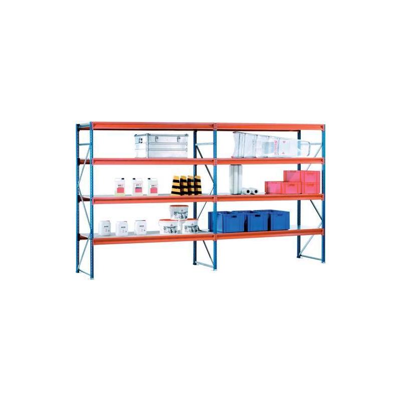 SCHULTE Regál nekonečný W 100 GR 3000 x 2140 x 600 mm dřevotřískové police • Vtools.cz