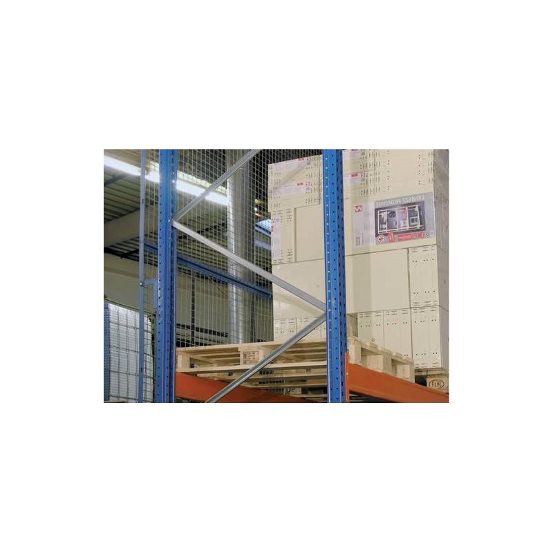 Zadní panel ze síťoviny SCHULTE modrý / pozinkovaný 3600 x 1000 mm • Vtools.cz