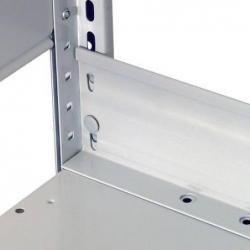 Zábrana pro sypký materiál RAL7035 750x90 mm výška hrany 25 mm • Vtools.cz