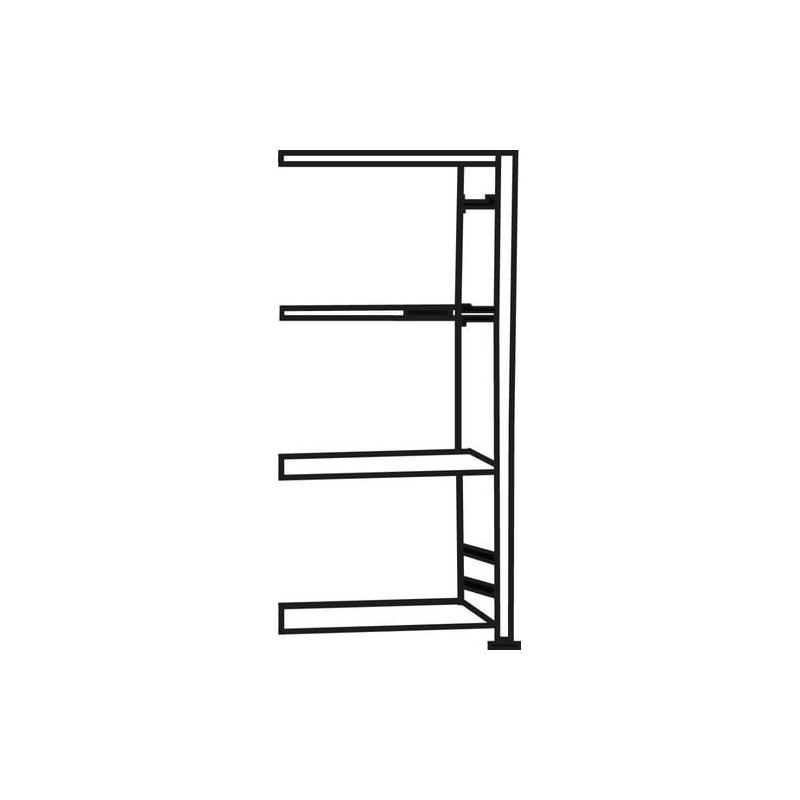 Bezšroubový regál policový AR, MULTIpl150 2000x750x400 mm, 5 FB • Vtools.cz