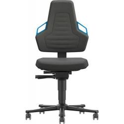 Židle Nexxit 2 kolečka K-kožená rukojeť modrá • Vtools.cz