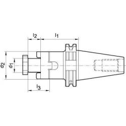 Frézovací trn pro kombinované frézy Fortis D 69871 AD SK50 krátký 27 mm • Vtools.cz