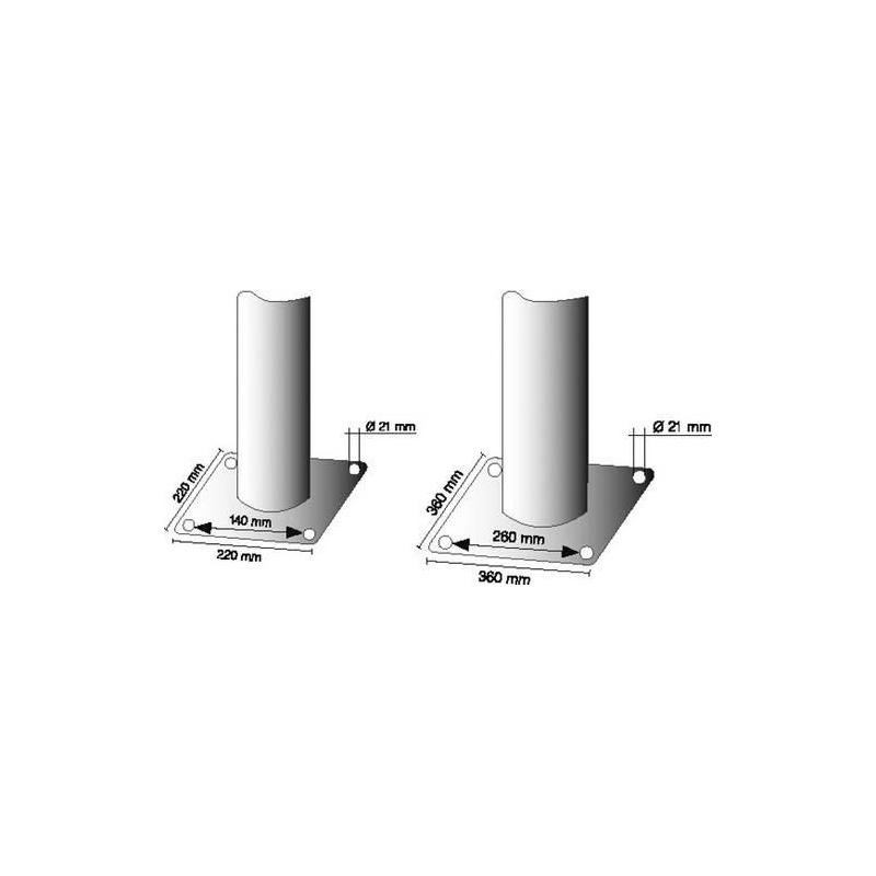 Sloupek zábrany 40191B273 D193 mm pevný, s/r • Vtools.cz
