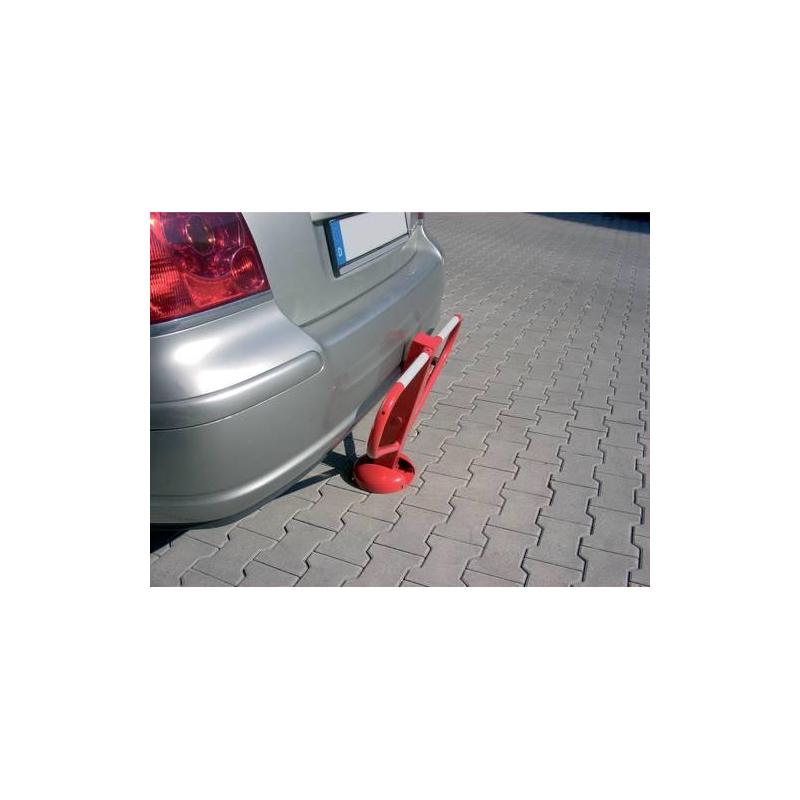 Přechodová zábrana 70x70 mm, žárově pozinkovaná, červený válec • Vtools.cz