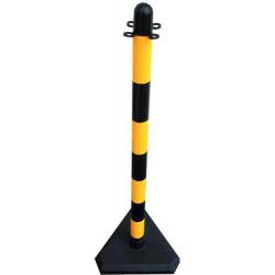 Stojan na řetěz z plastu D40 mm, tříúhelníková základová deska • Vtools.cz