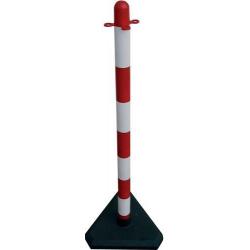 Stojan na řetěz z plastu D40 mm, tříúhelníková základová deska • Vtools.cz