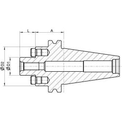 Upínací trn pro nástrčné frézy D 69871AD SK50-32 Format GT • Vtools.cz