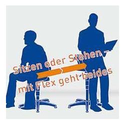 Pracovní stolička Flex 3 s kluzákem/kroužkem na nohy 9419-2000 • Vtools.cz