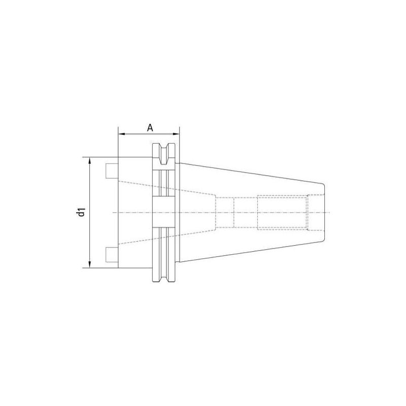 Střední pouzdro D69871A SK40/SK40 Fortis • Vtools.cz