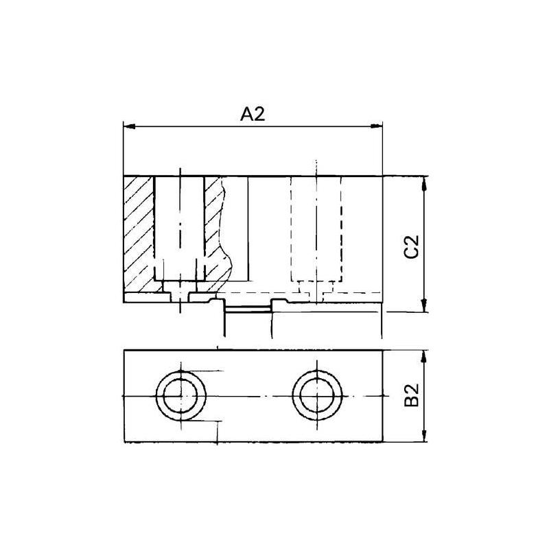 Sada náhradních čelistí pro čtyřčelisťové soustružnické sklíčidlo D 6350 AB 160 mm Röhm • Vtools.cz