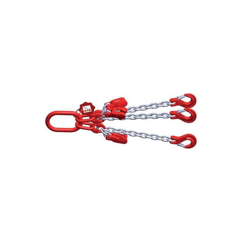 3pramenné řetězové závěsy EN818-4 typ 1"GV" 0-45°/17000, 45-60°/11800, 260x140 mm • Vtools.cz