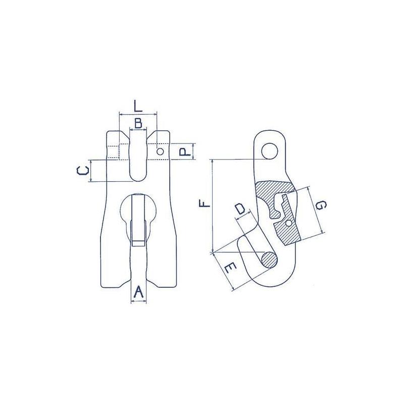 Zkracovací dráp pro AK D 16 mm TK 8000kg • Vtools.cz