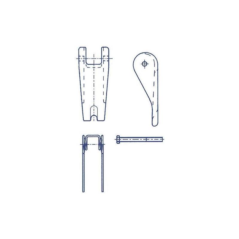 Bezpečnostní kovaná západka pro zátěžové háky C30SN / C80SN, Cartec 80 • Vtools.cz