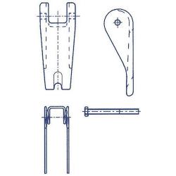 Bezpečnostní kovaná západka pro zátěžové háky Cx29SN / Cx79SN, Car 100 • Vtools.cz