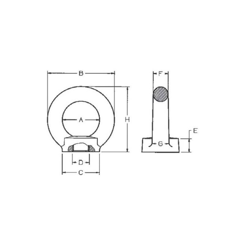 Kruhová matice - pevná Třída 8 Nosnost v kg 8000 • Vtools.cz