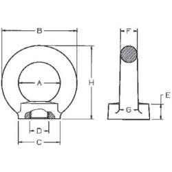 Kruhová matice - pevná Třída 8 Nosnost v kg 12000 • Vtools.cz