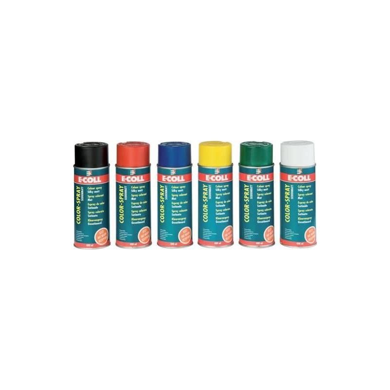 E-COLL Color-Spray, 400 ml sprej RAL9010 čistě bílá, hedvábně matná • Vtools.cz