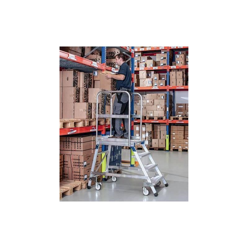 ZARGES plošinové schody jednostranné 3 stupně • Vtools.cz