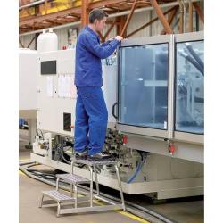 ZARGES Hliníkový strojní schůdek pevný, 3 příčky • Vtools.cz