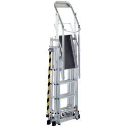 ZAP teleskopický plošinový žebřík 41328 výškově nastavitelný, • Vtools.cz