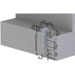 Vícedílný svislý žebřík Délka žebříku 7,64 m • Vtools.cz